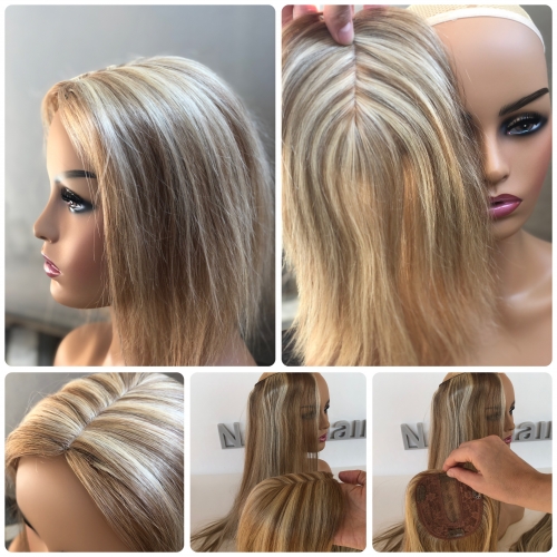 Накладка из натурального волоса блонд цвет 10-60