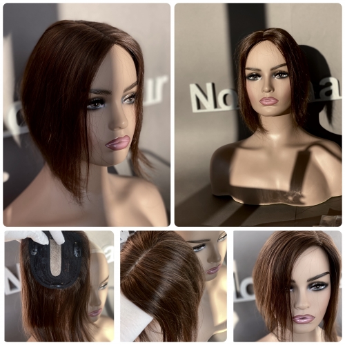 Накладка из натурального волоса 2 горький шоколад